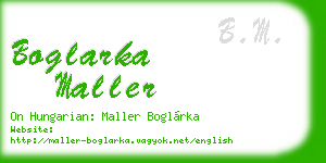 boglarka maller business card